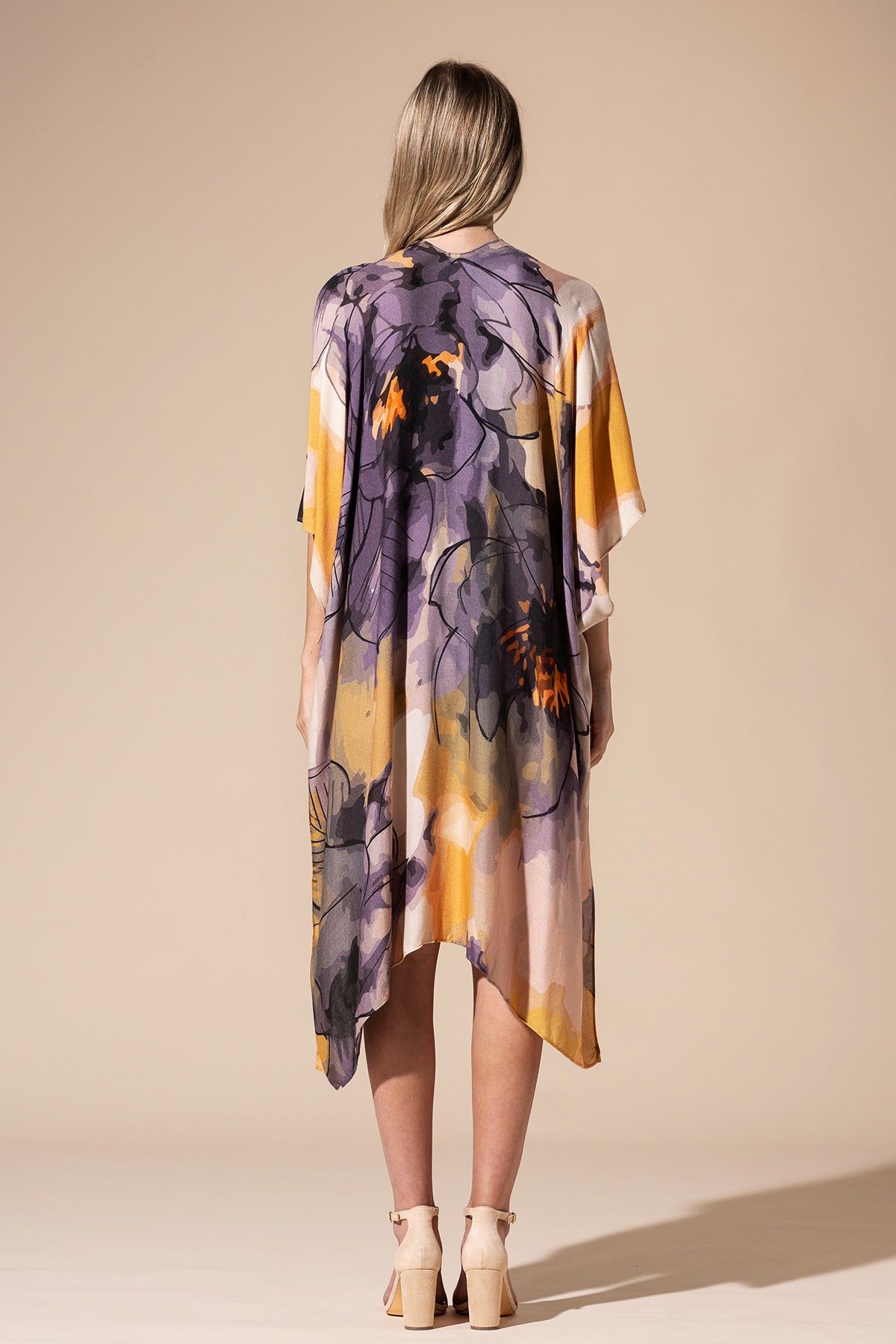 Watercolor Floral Kimono