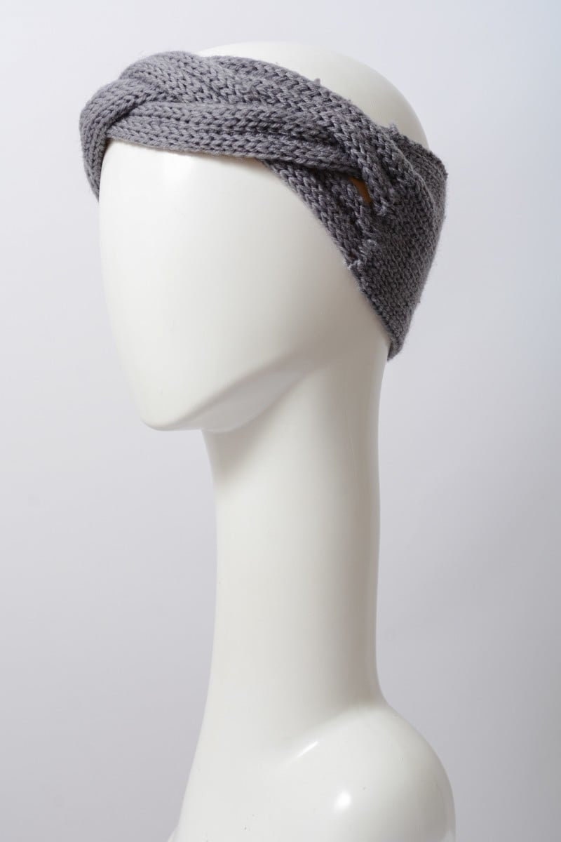 Braid Front Knit Crochet Headband