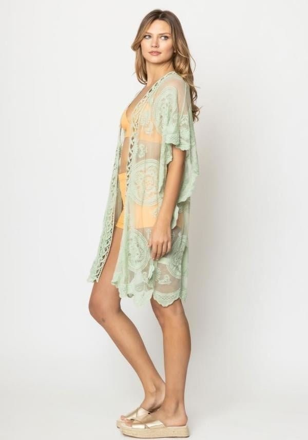 Lace Kimono Cardigan for Spring summer and Lightweight