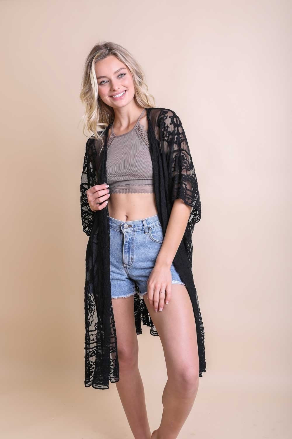Lace Kimono Robe