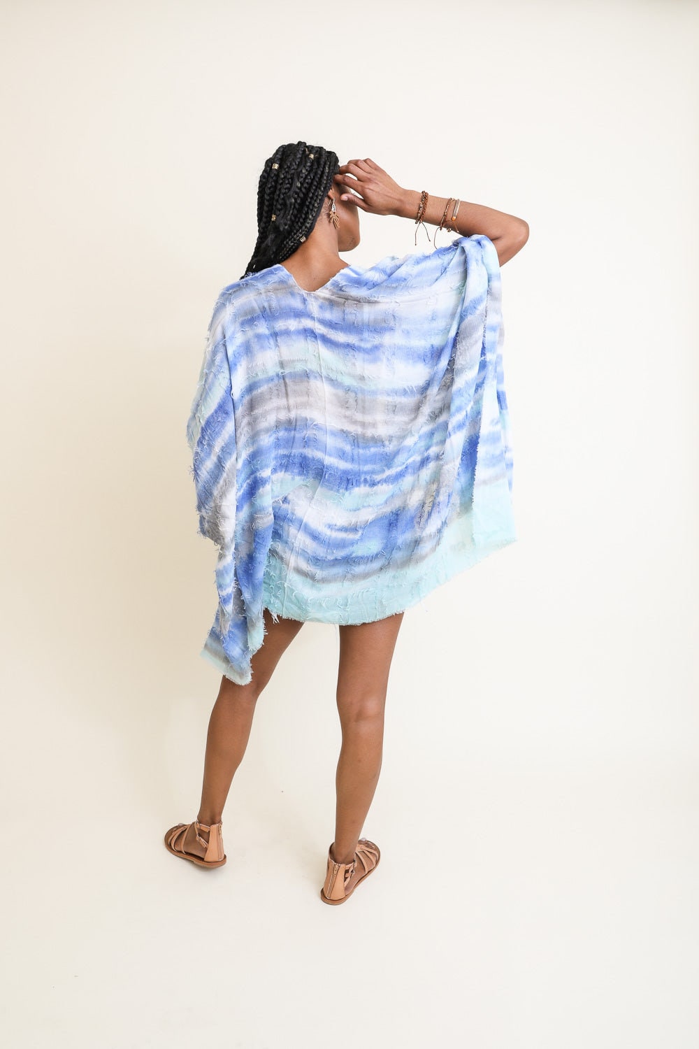 Dip Dye Kimono Duster