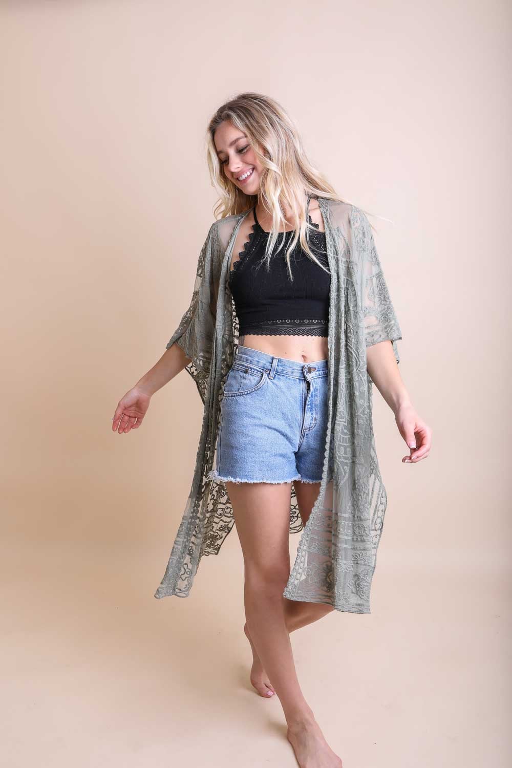Lace Kimono Robe