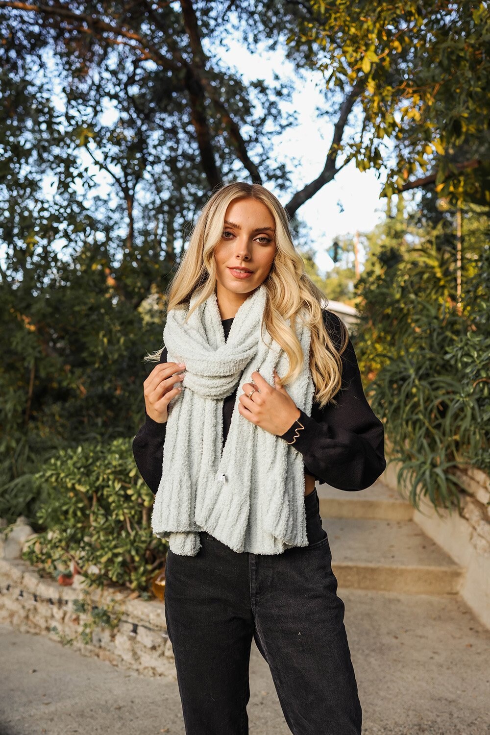 Bohemian Knit Winter Scarves Scarf Shawl for Women