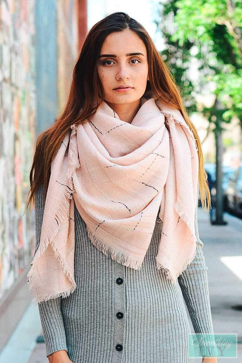 Plaid Blanket Scarf