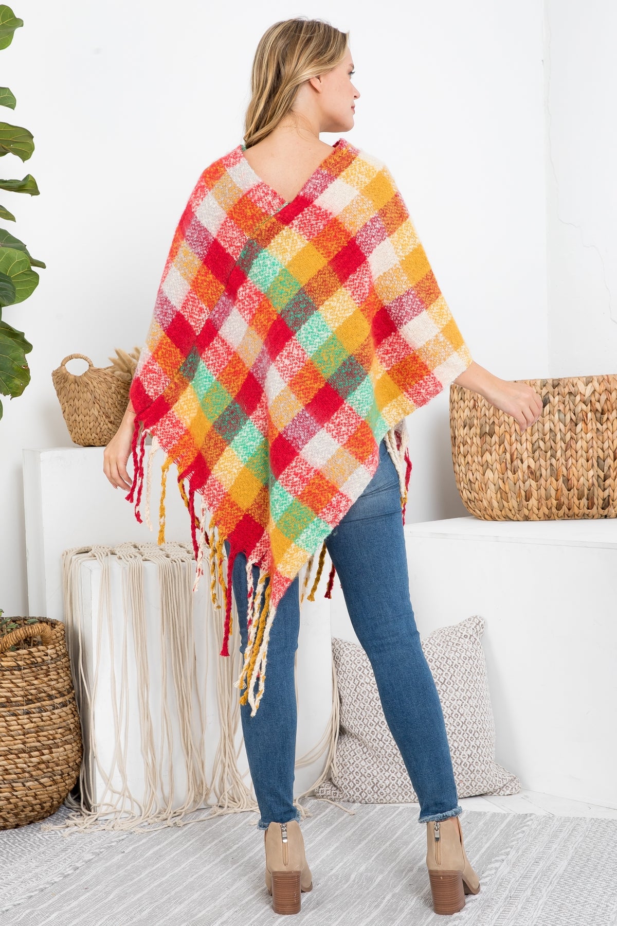 Soft Colorful Poncho