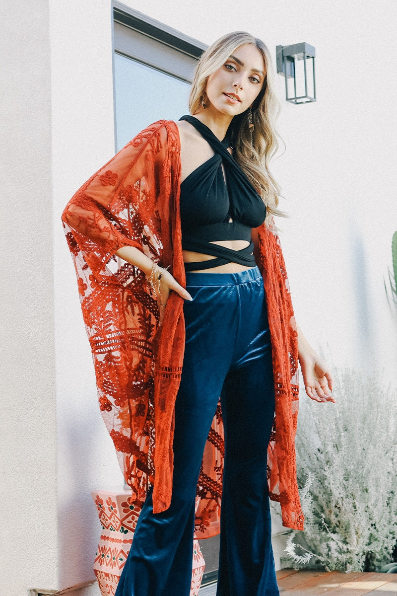Lace Kimono Duster
