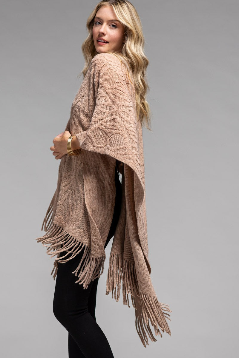 Ultra Soft Open Cardigan Poncho