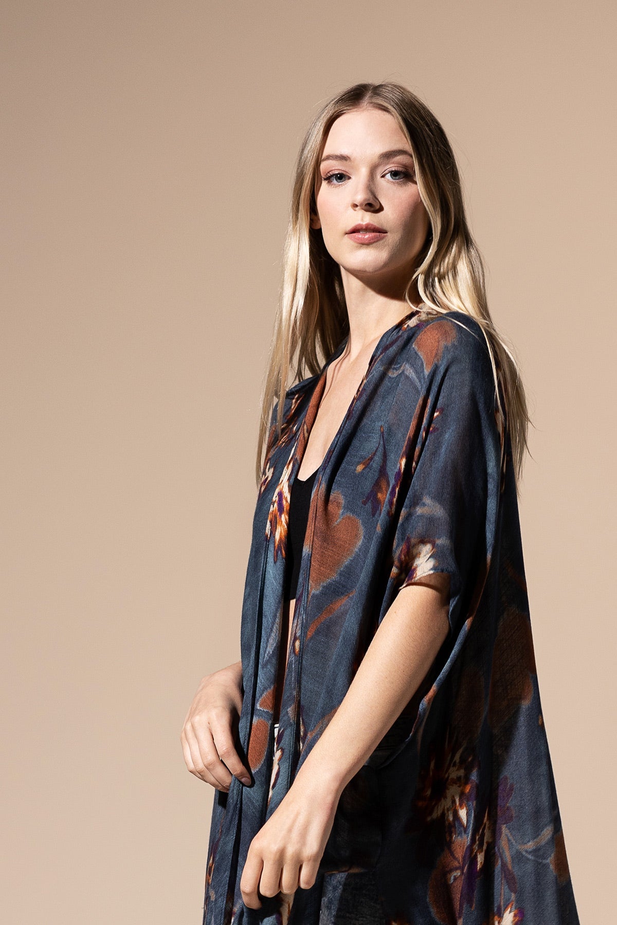 Airy Floral Kimono