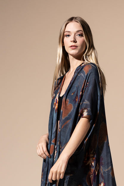 Airy Floral Kimono