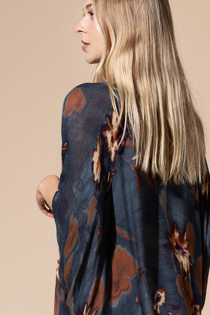 Airy Floral Kimono
