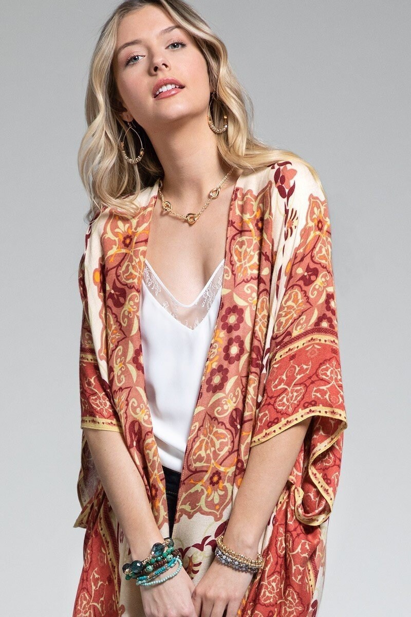 Mandala Paisley Kimono Duster