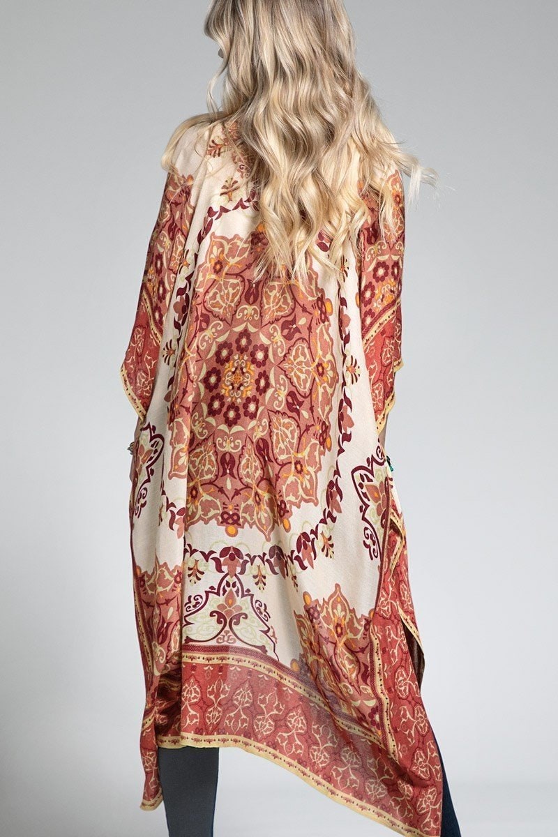 Mandala Paisley Kimono Duster