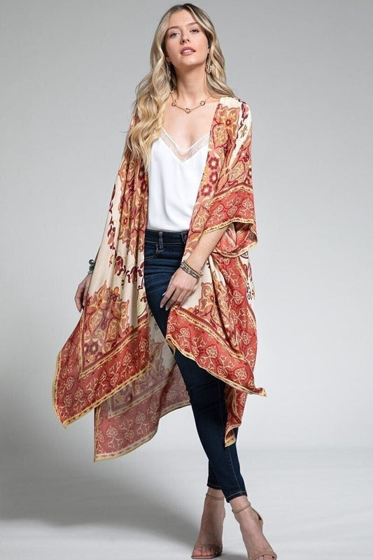 Mandala Paisley Kimono Duster