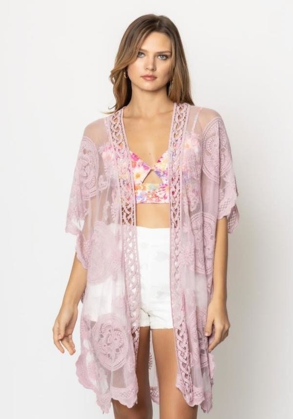 Lace Kimono Cardigan for Spring summer and Lightweight
