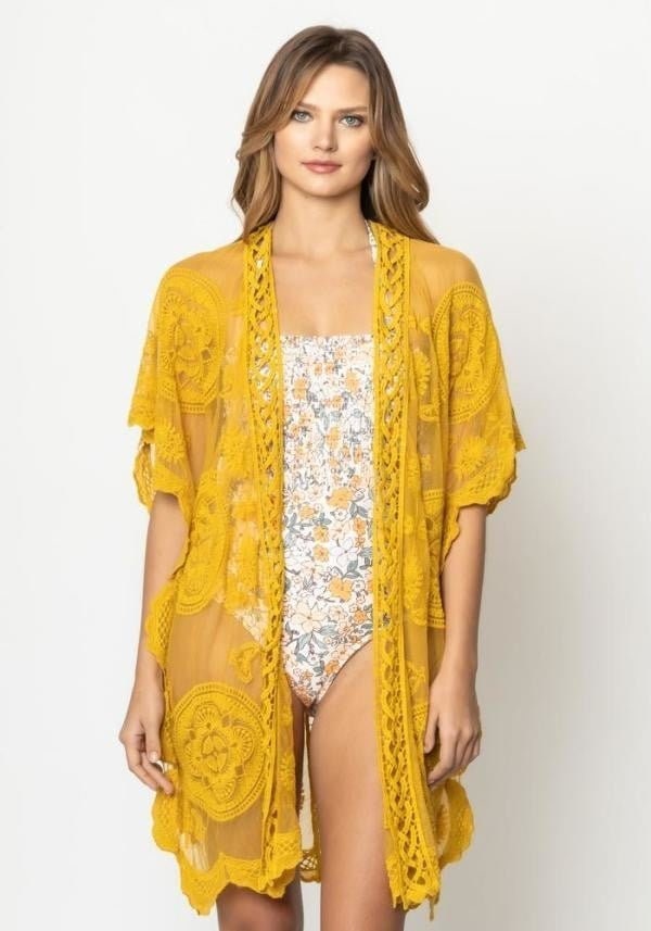 Lace Kimono Cardigan for Spring summer and Lightweight