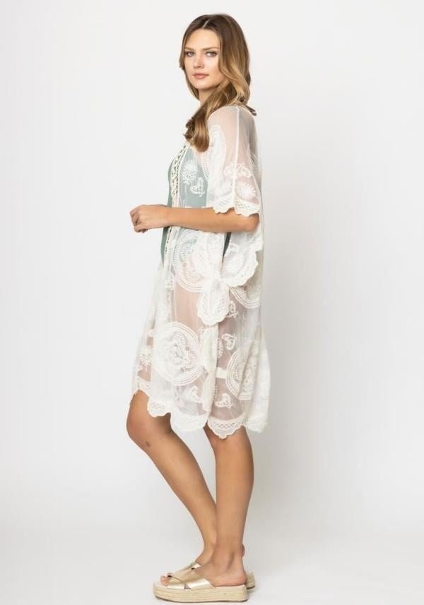 Lace Kimono Cardigan for Spring summer and Lightweight
