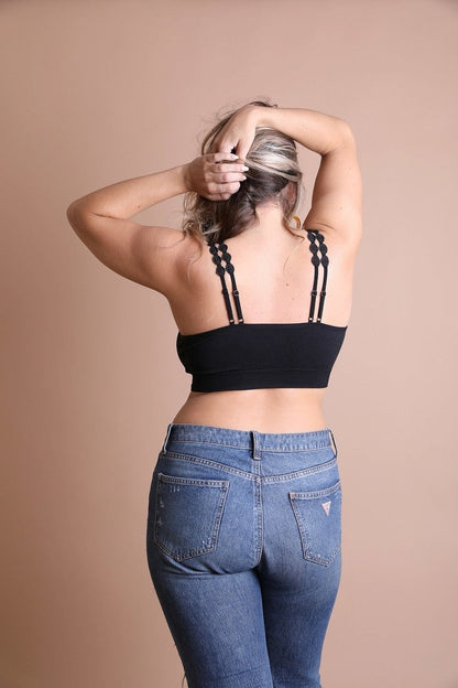 Plus Size Eye Lace Applique Bralette