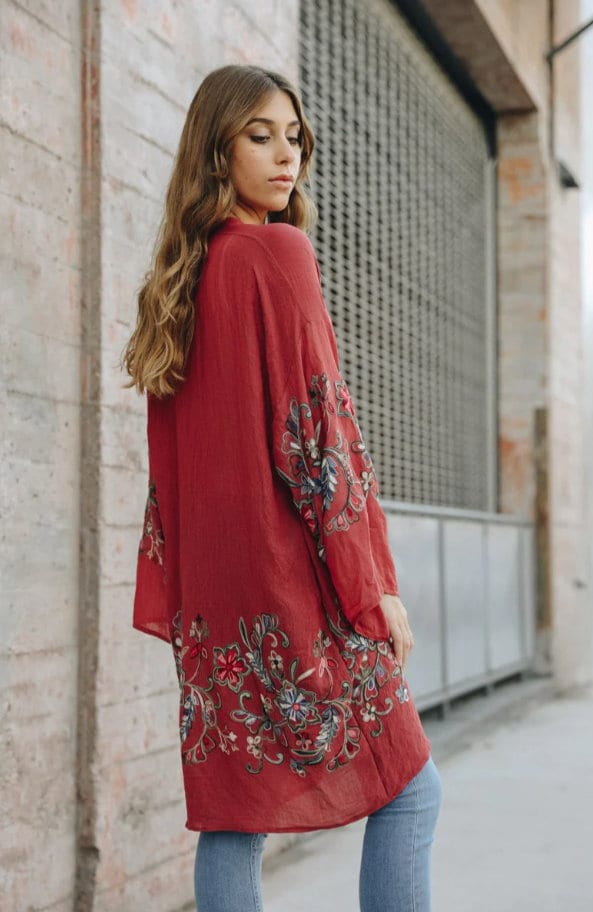 Embroidered Kimono
