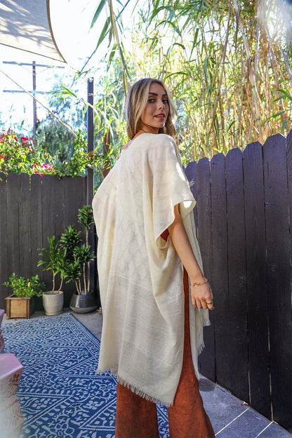 summer beige kimono