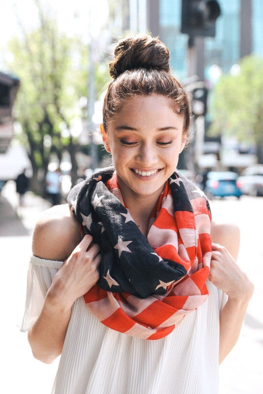 American Flag Infinity Scarf