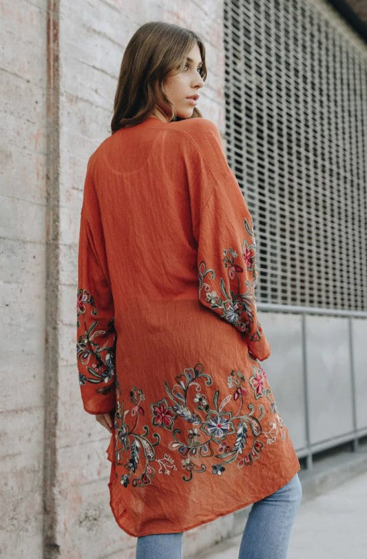 Embroidered Kimono