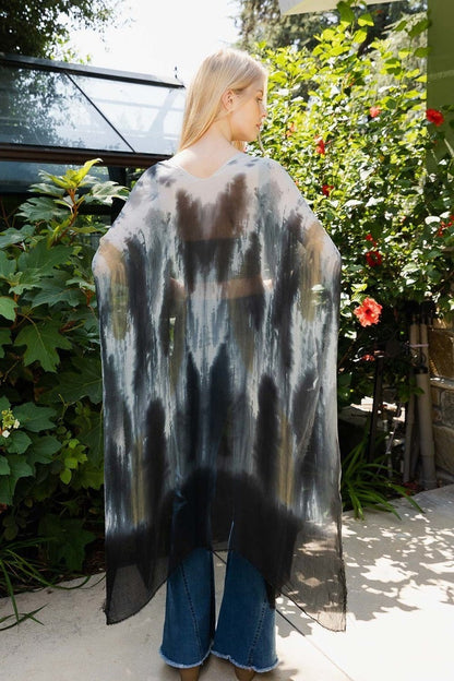 Ombre Tie Dye Kimonos for women, Lightweight Kimono Duster