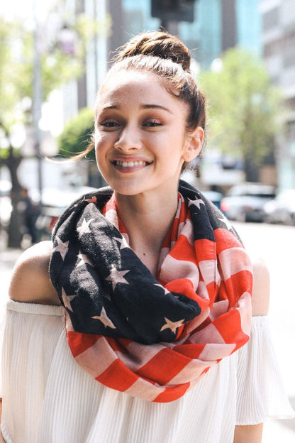 American Flag Infinity Scarf