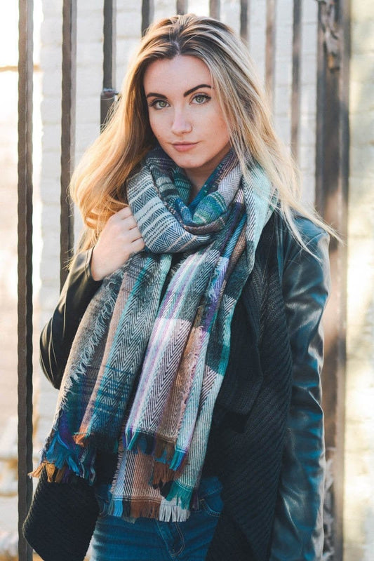 Plaid Large Scarf
