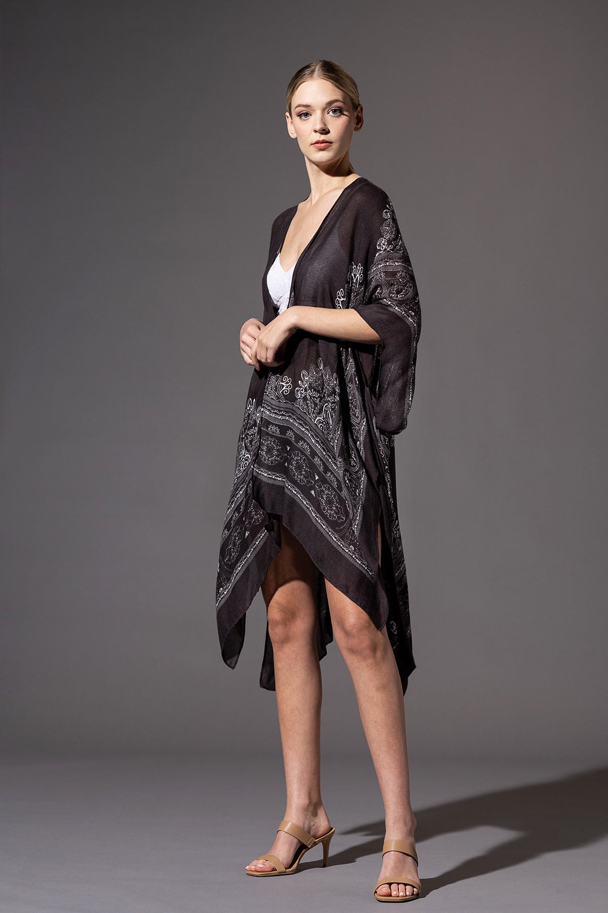 Black Mandala Kimono