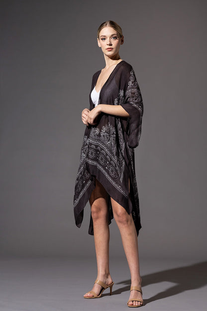 Black Mandala Kimono