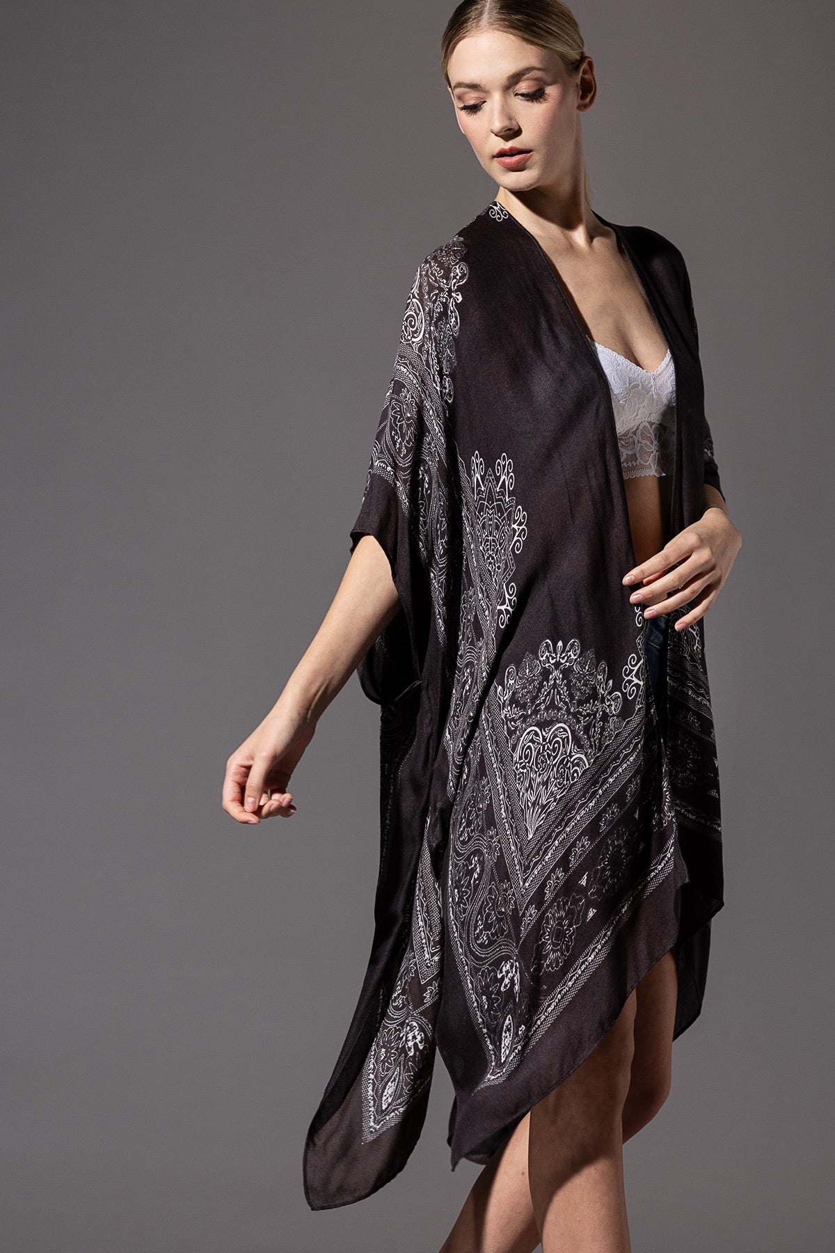 Black Mandala Kimono