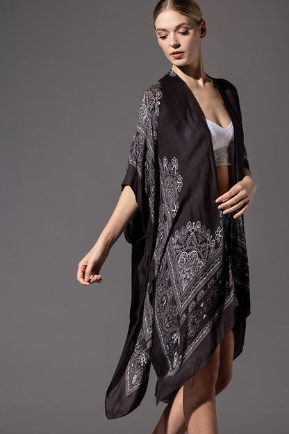 Black Mandala Kimono