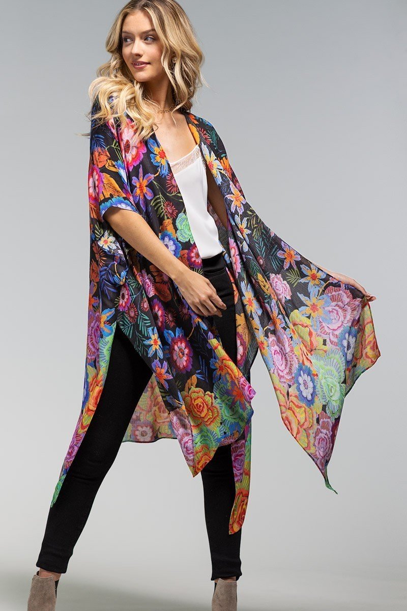 Blooming Breeze Floral Duster Kimono