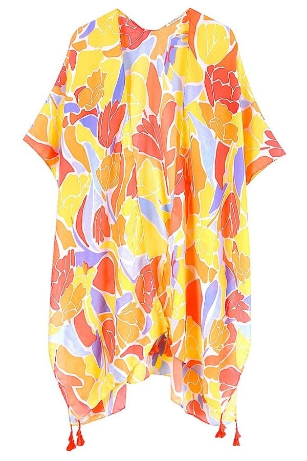Bright Up My Day Kimono with Tassel