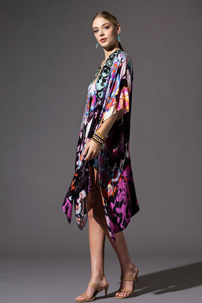 Black Aztec Kimono Duster