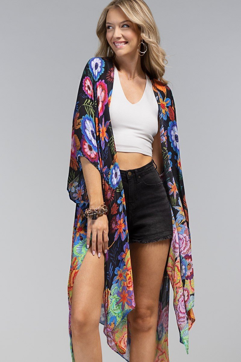 Blooming Breeze Floral Duster Kimono