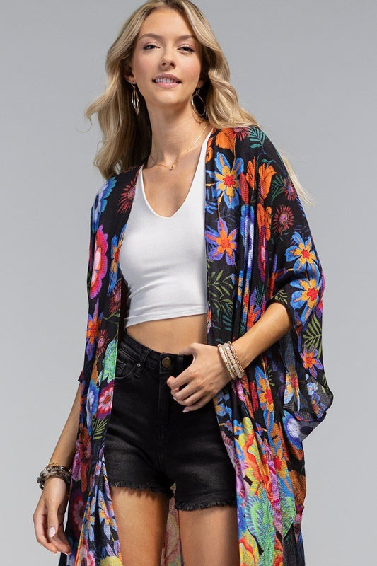 Blooming Breeze Floral Duster Kimono