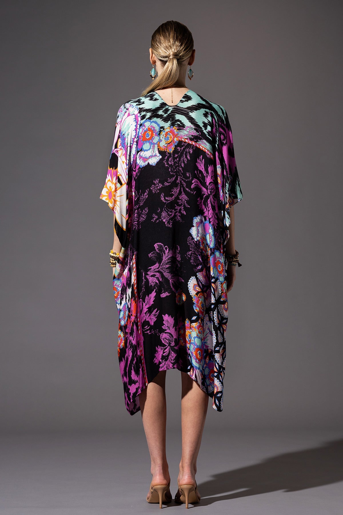 Black Aztec Kimono Duster