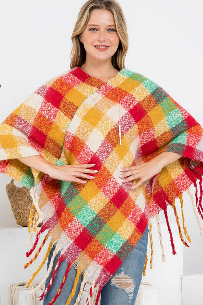 Soft Colorful Poncho