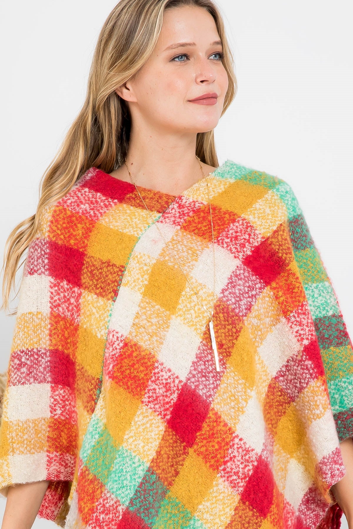 Soft Colorful Poncho
