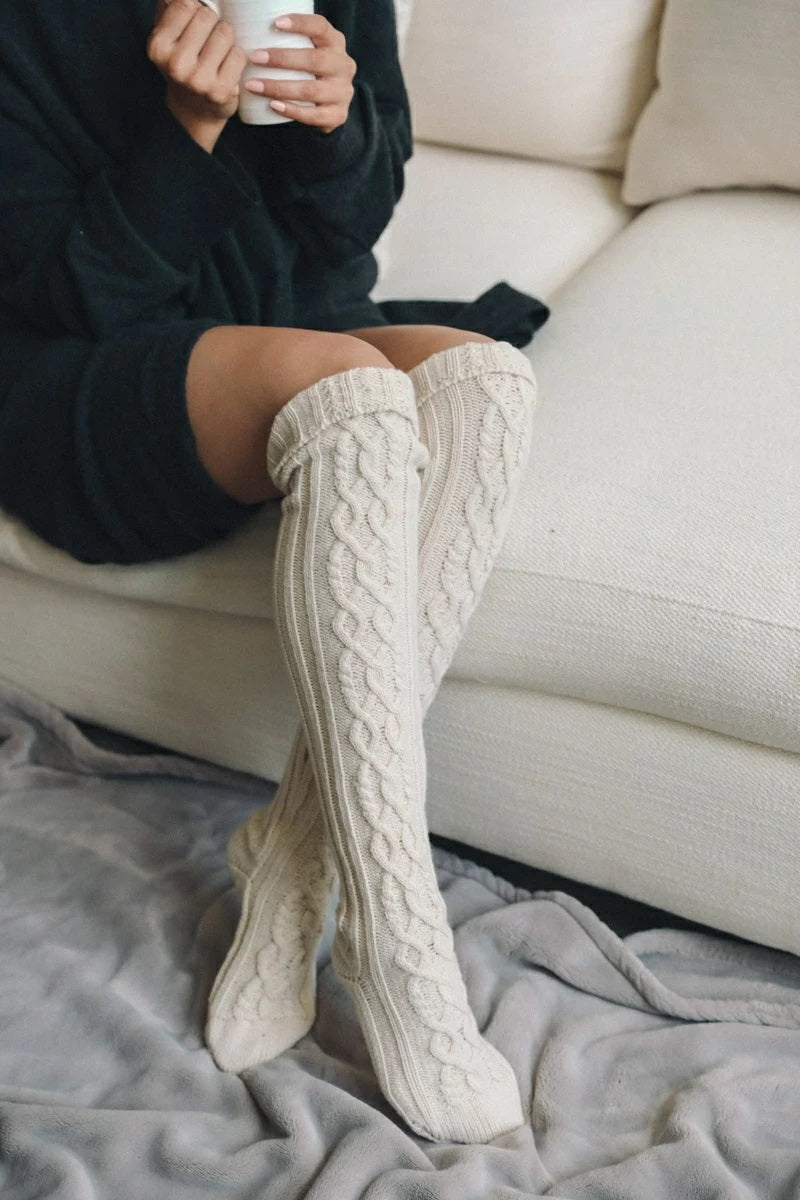 Cable Knit Leg Warmers
