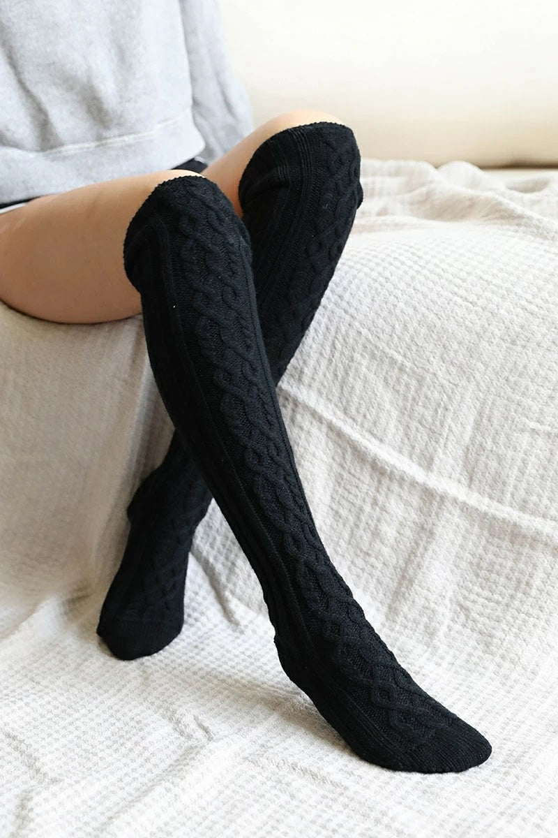 Cable Knit Leg Warmers