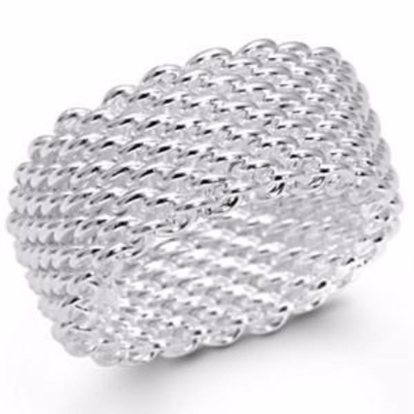Mesh Silver Ring - Bean Concept - Etsy