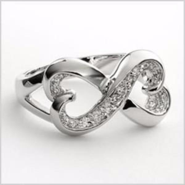 Crystal Infinity Ring - Bean Concept - Etsy