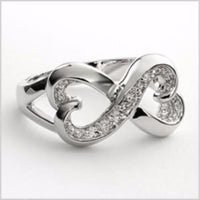 Crystal Infinity Ring - Bean Concept - Etsy