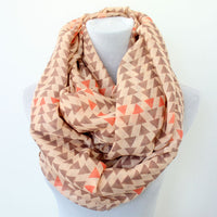 Boho Arrow Print Infinity Scarf - Bean Concept - Etsy