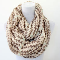 Boho Arrow Print Infinity Scarf - Bean Concept - Etsy