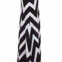 Chevron Maxi Skirt - Bean Concept - Etsy