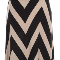 Khaki Chevron Maxi Skirt - Bean Concept - Etsy