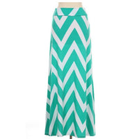 Khaki Chevron Maxi Skirt - Bean Concept - Etsy